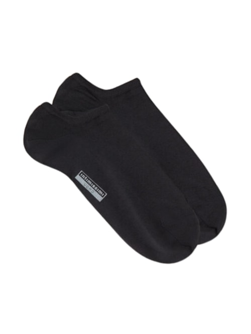 Meias Soquetes Em Algodão Supima - Cinza