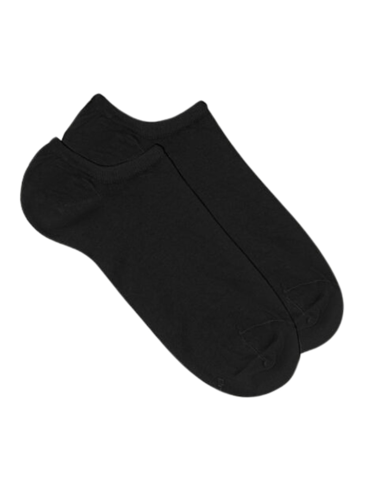 Meias Soquetes Em Algodão Supima - Preto