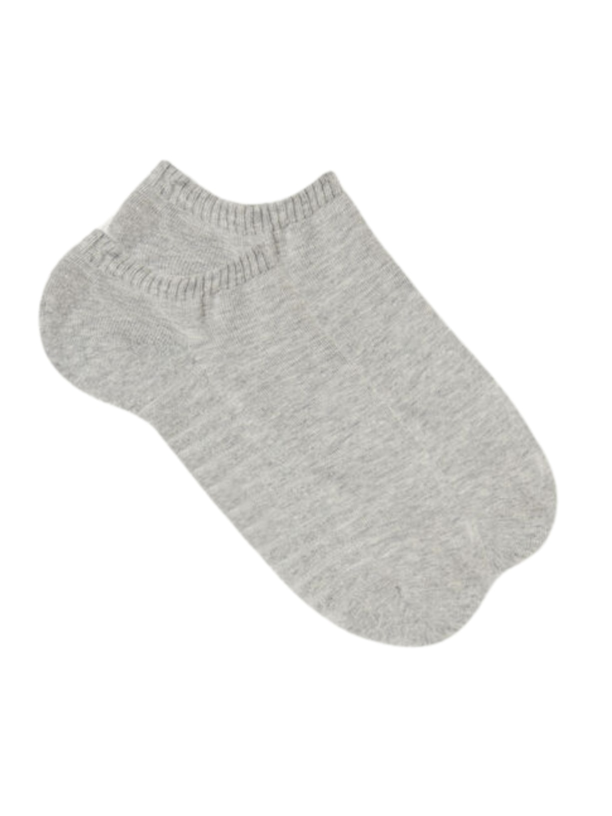 Meias Soquetes Em Algodão Turco - Cinza