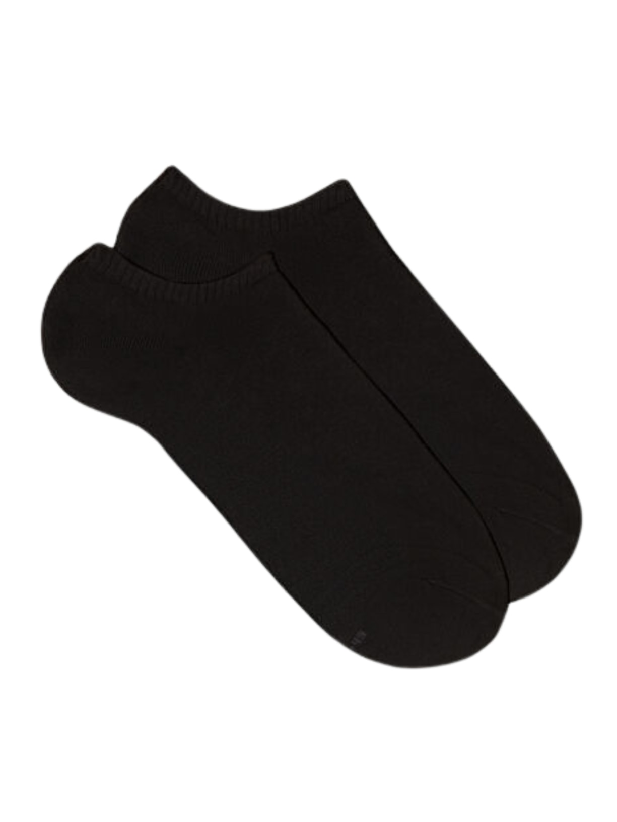 Meias Soquetes Em Algodão Turco - Preto