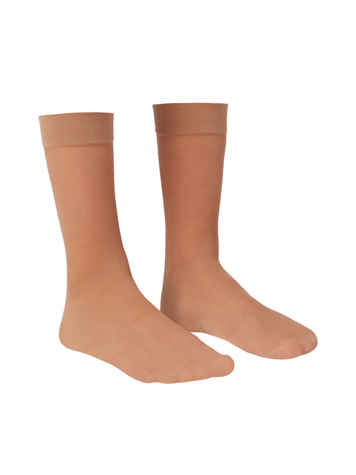 Meias Transparentes Comprimento 3/4 Fio 20 - Bege