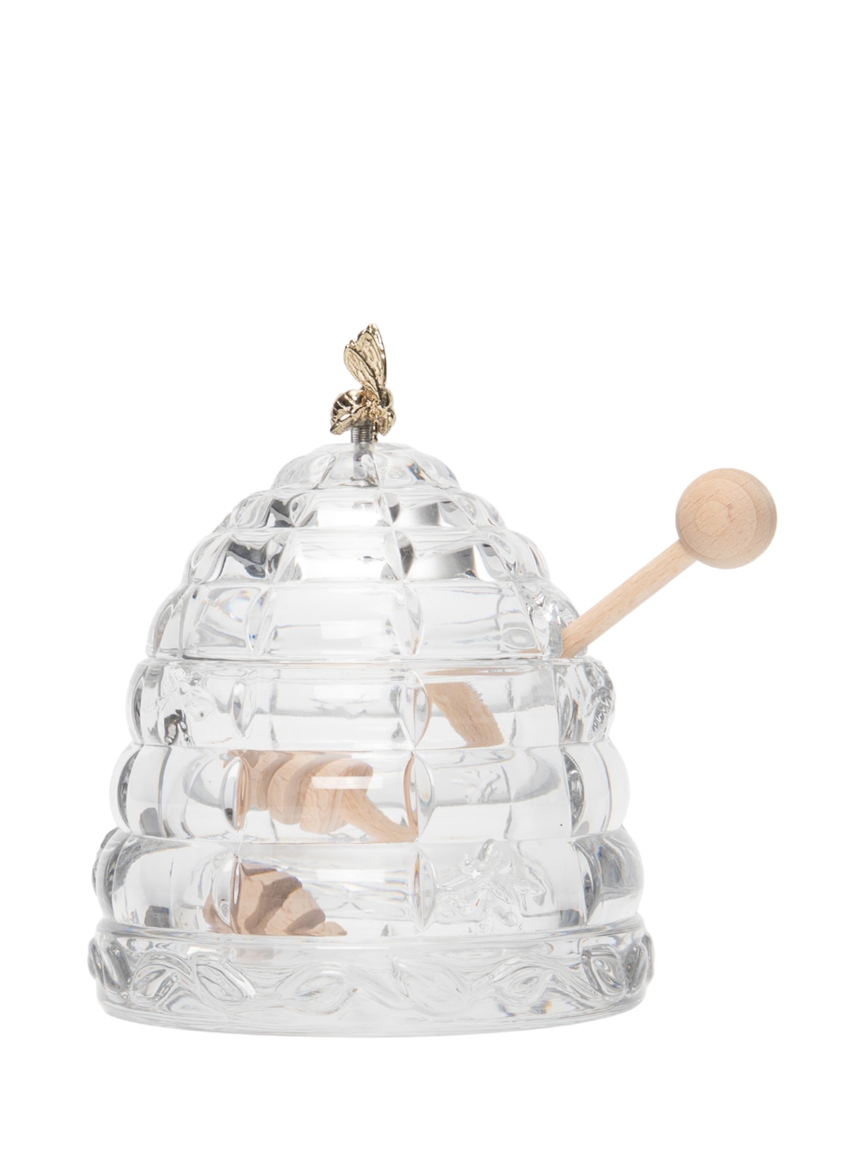 Meleira Em Cristal Com Pegador Em Madeira 1 Peça