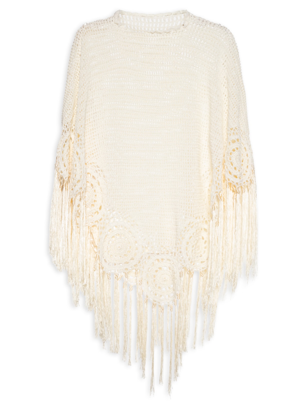 Mia Poncho Feminino - Off White