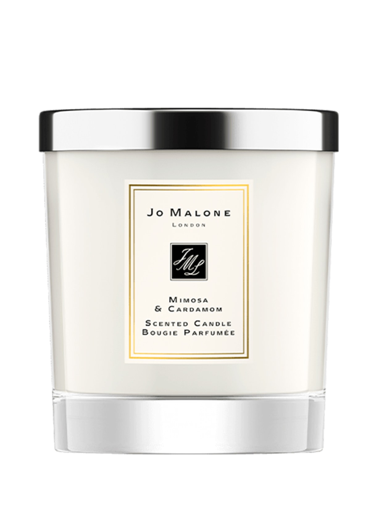 Mimosa & Cardamom Scented Candle 200g - Off White