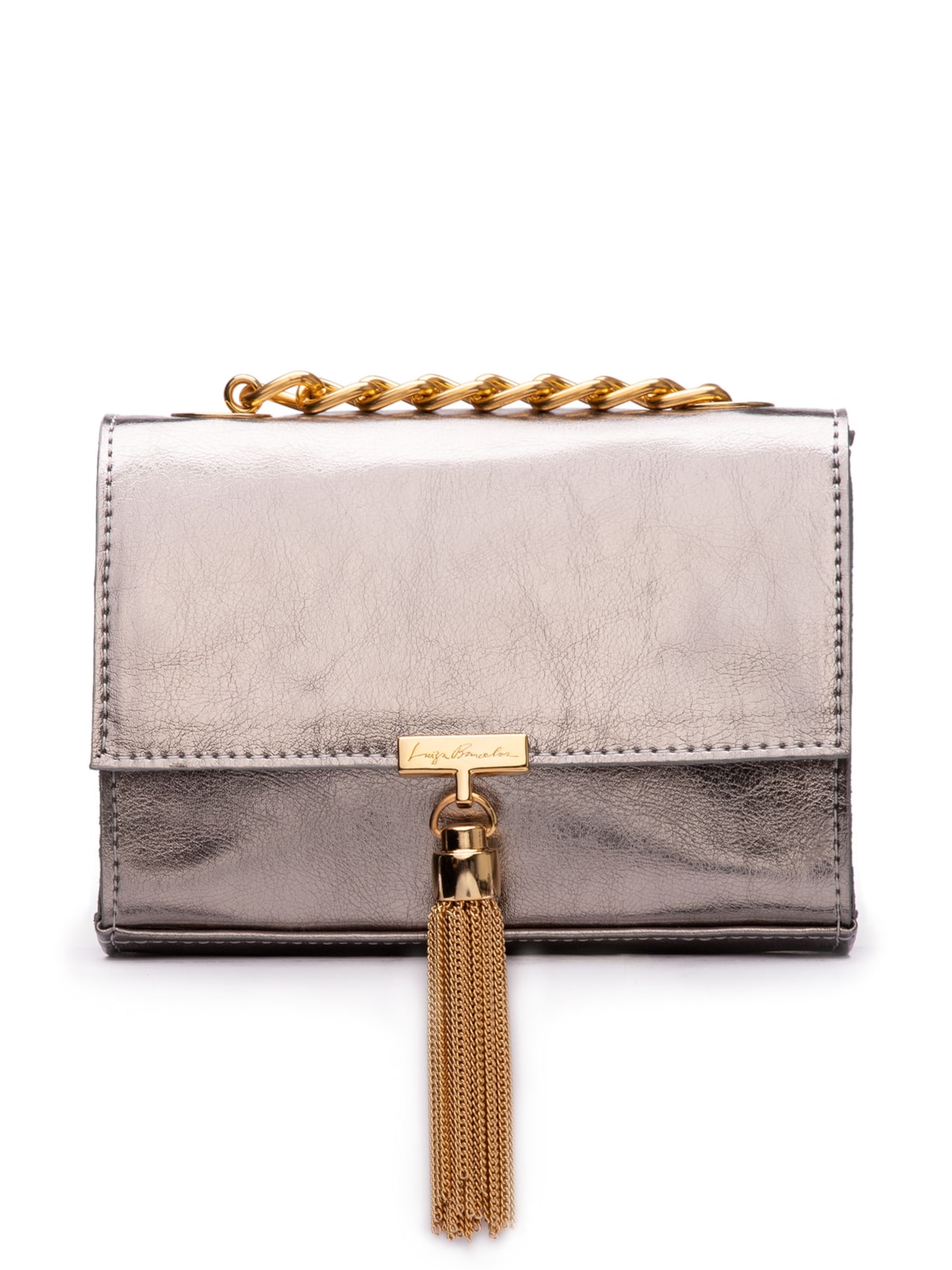 Mini Bolsa Feminina Barbicacho Central - Cinza