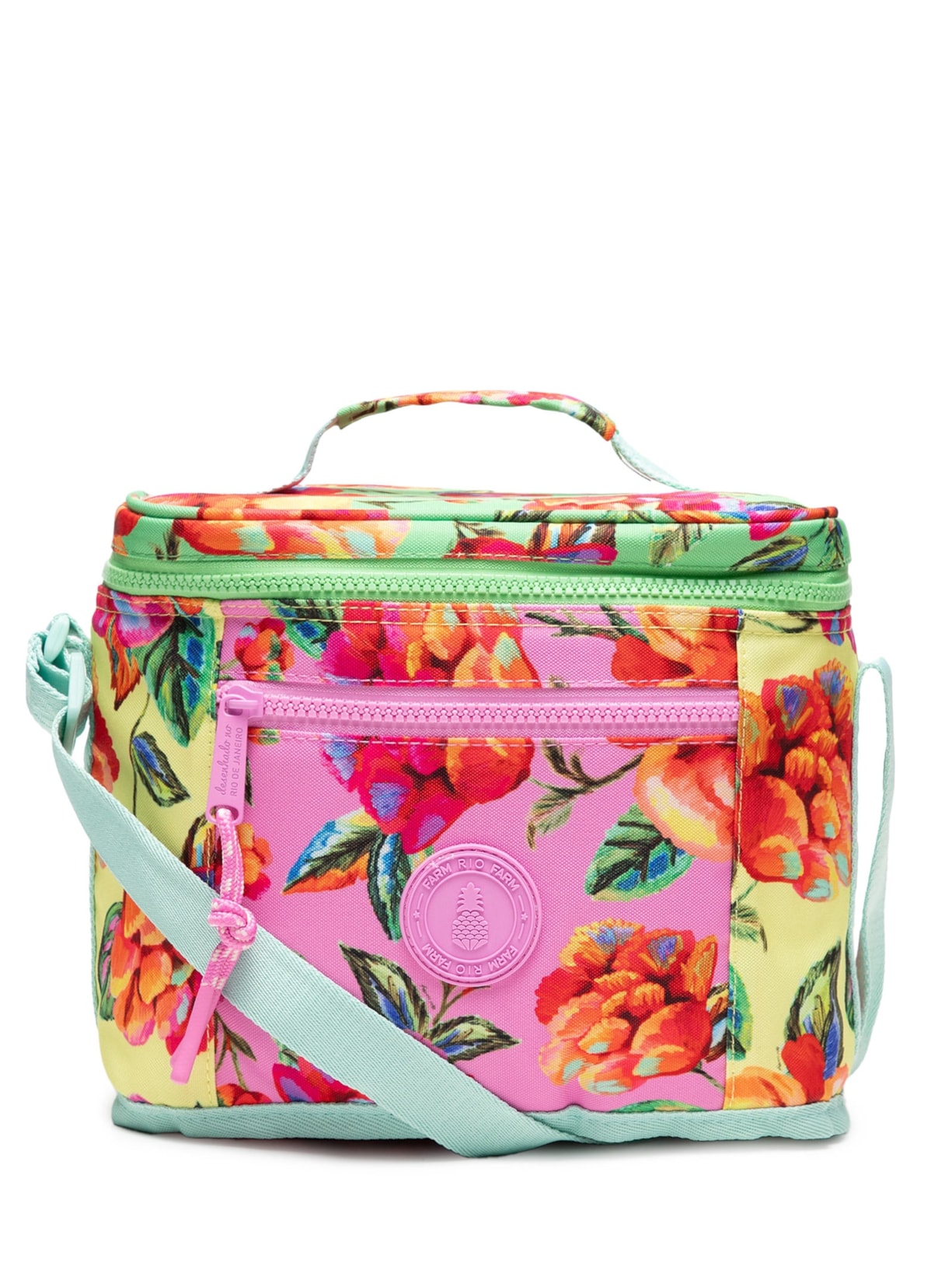Mini Cooler Farofa Céu De Flor - Rosa