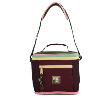 Mini Cooler Farofa Colorblock - Vermelho