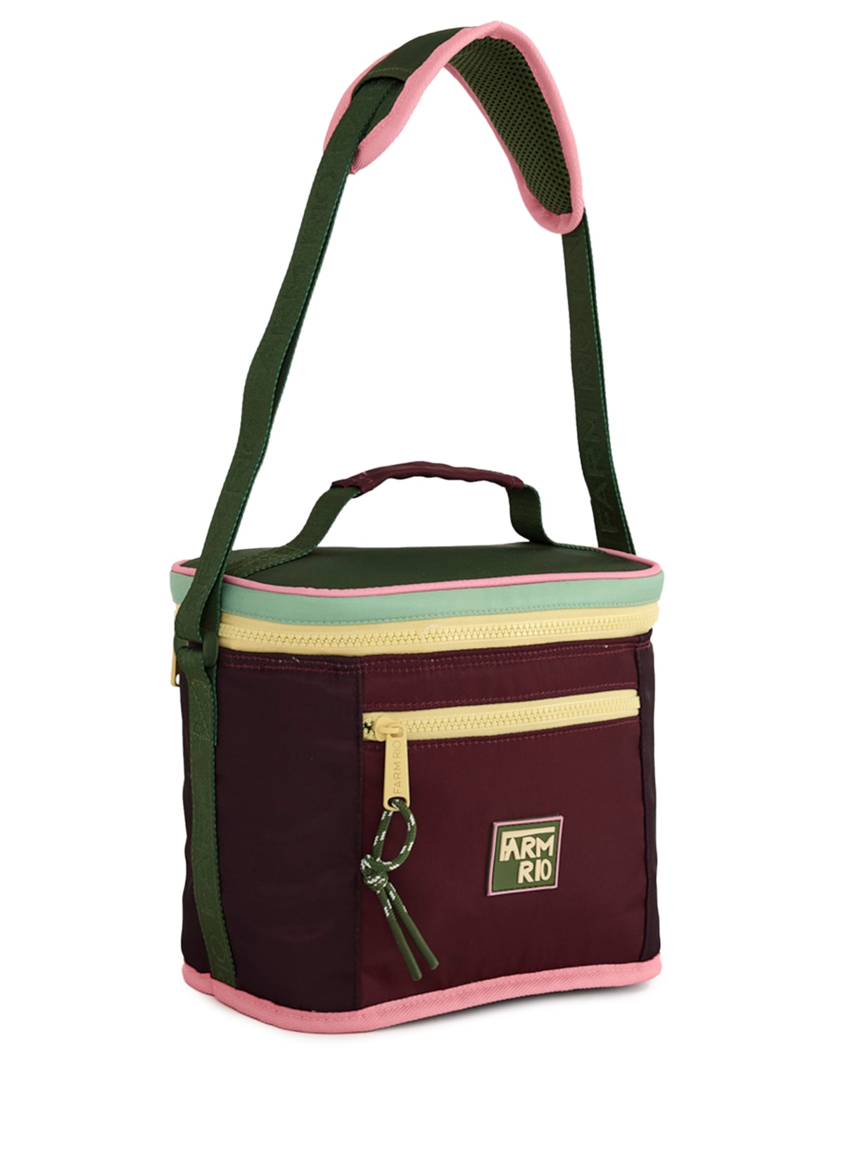 Mini Cooler Farofa Colorblock Vermelho Farm Etc