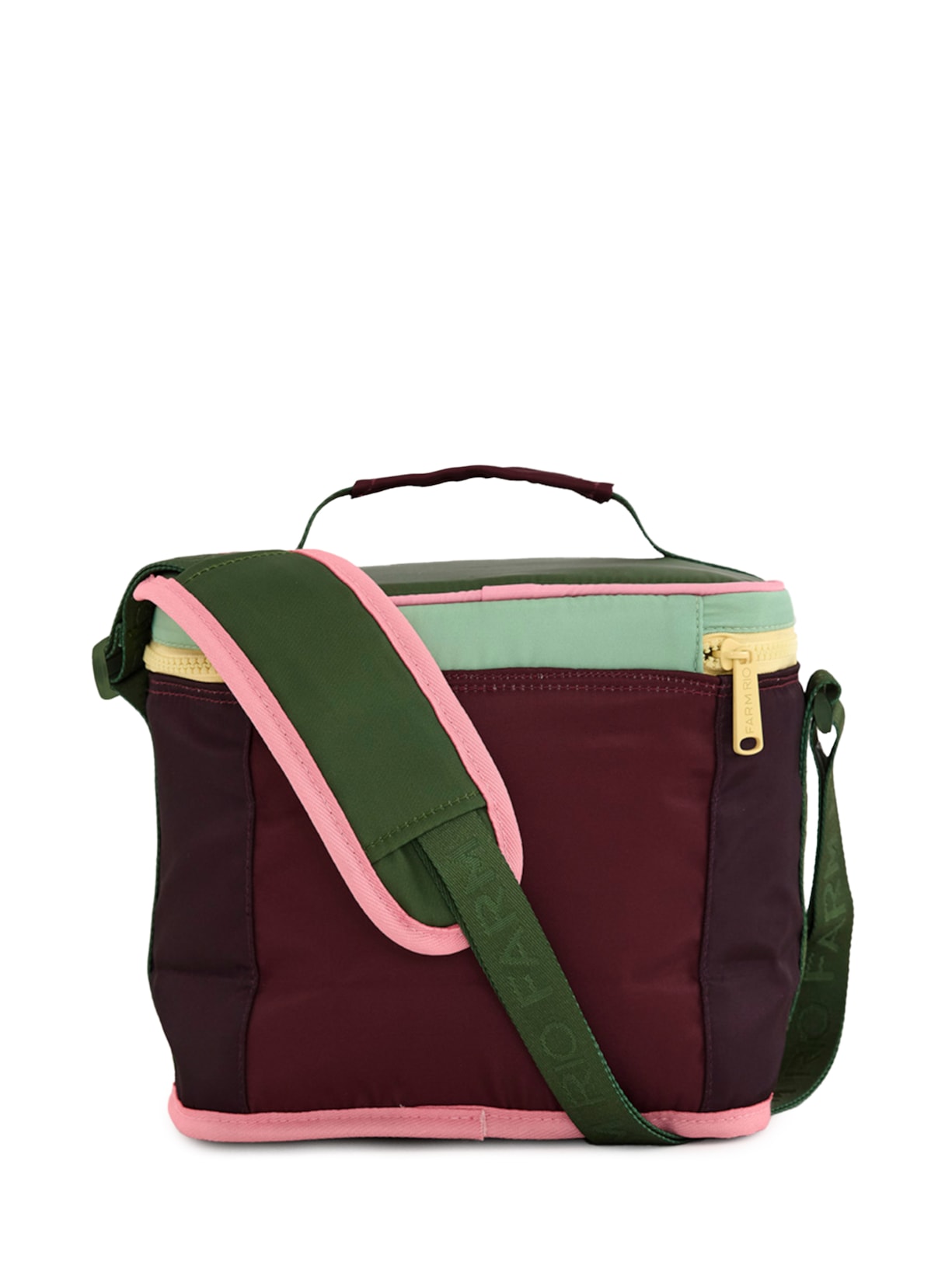 Mini Cooler Farofa Colorblock Vermelho Farm Etc