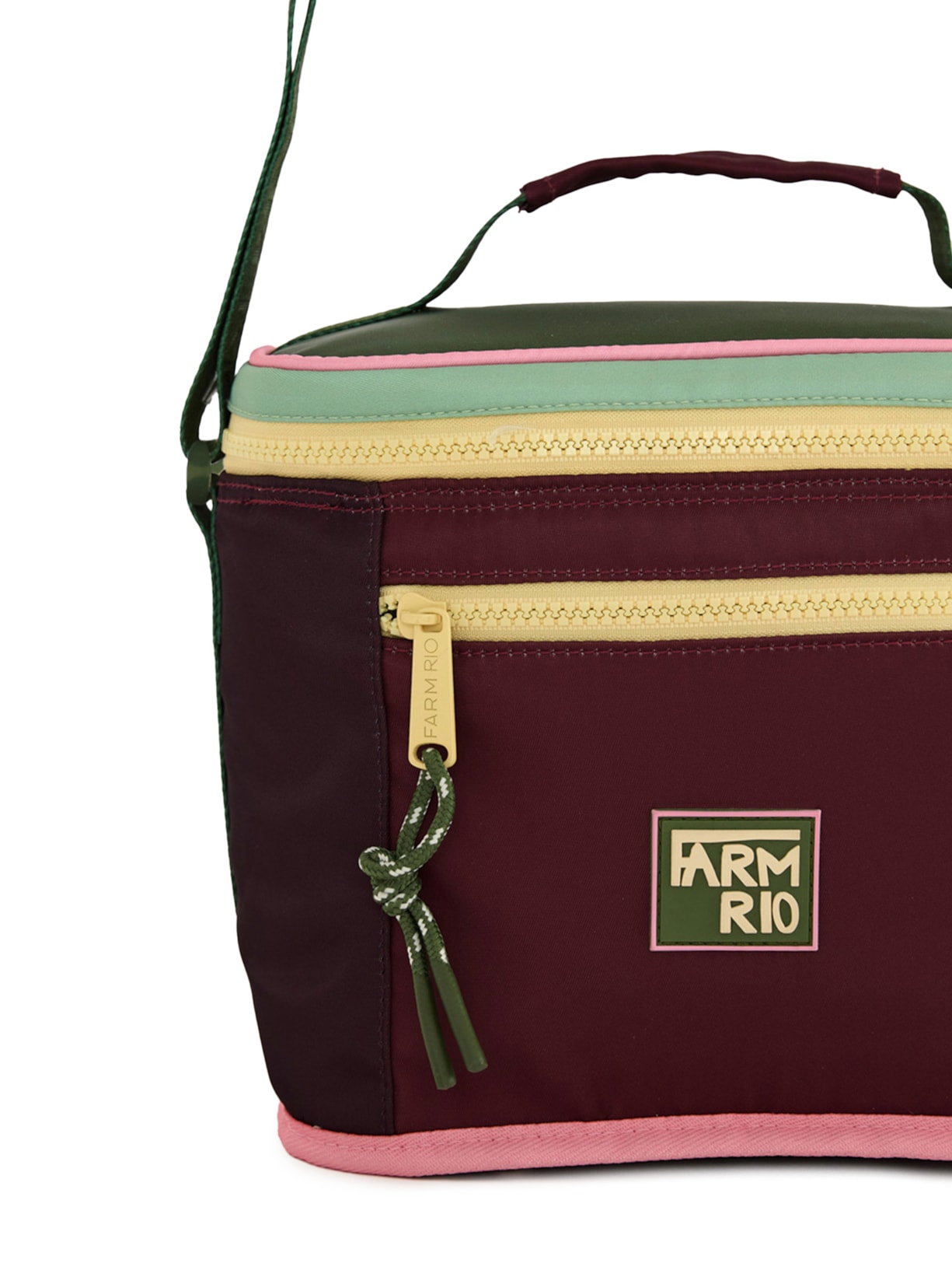 Mini Cooler Farofa Colorblock Vermelho Farm Etc