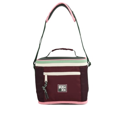 Mini Cooler Farofa Colorblock - Vermelho