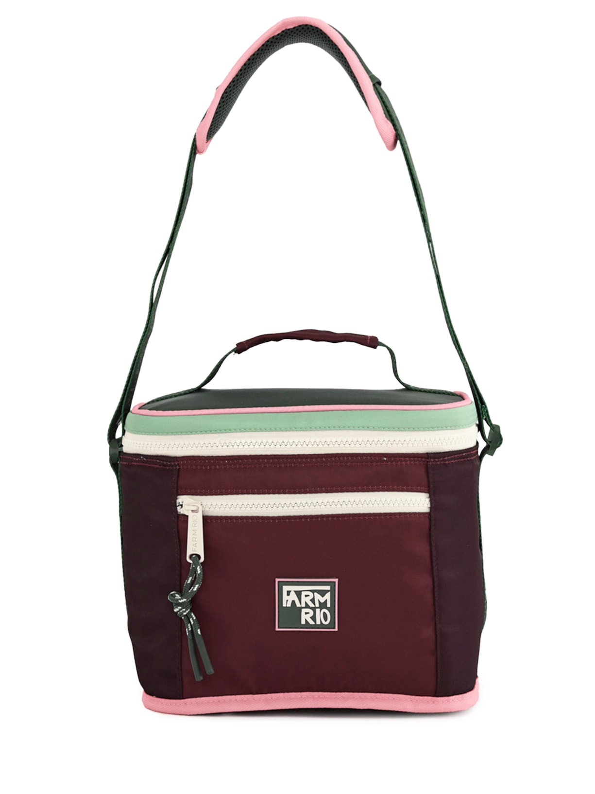 Mini Cooler Farofa Colorblock - Vermelho