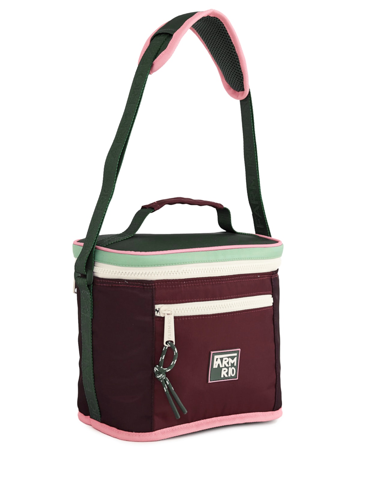 Mini Cooler Farofa Colorblock Vermelho Farm Etc