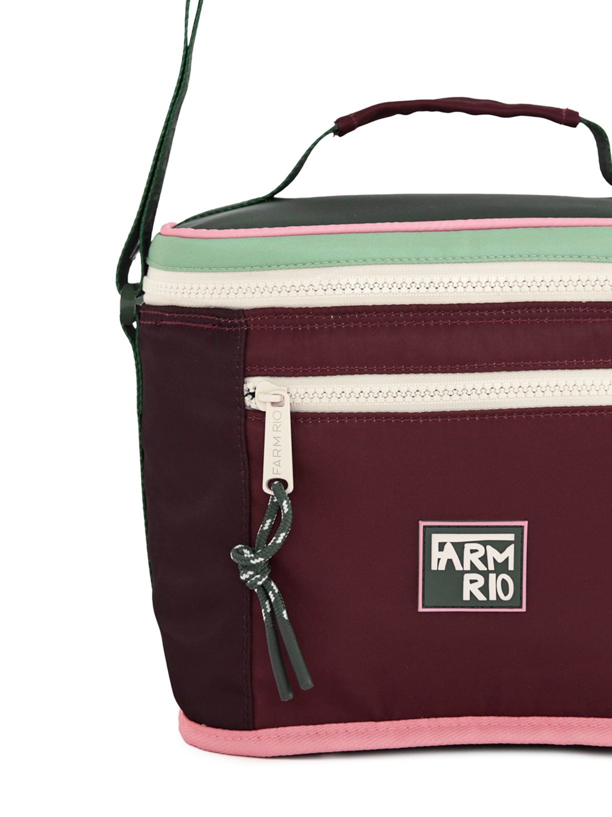 Mini Cooler Farofa Colorblock Vermelho Farm Etc