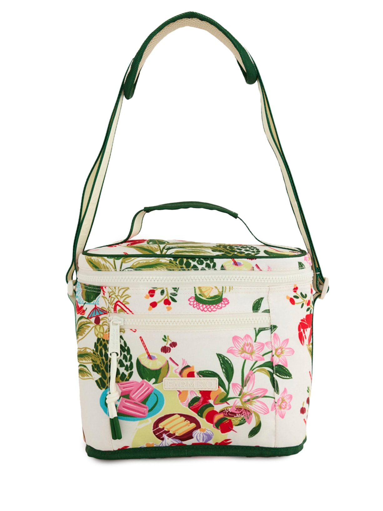 Mini Cooler Farofa Comida De Praia - Branco