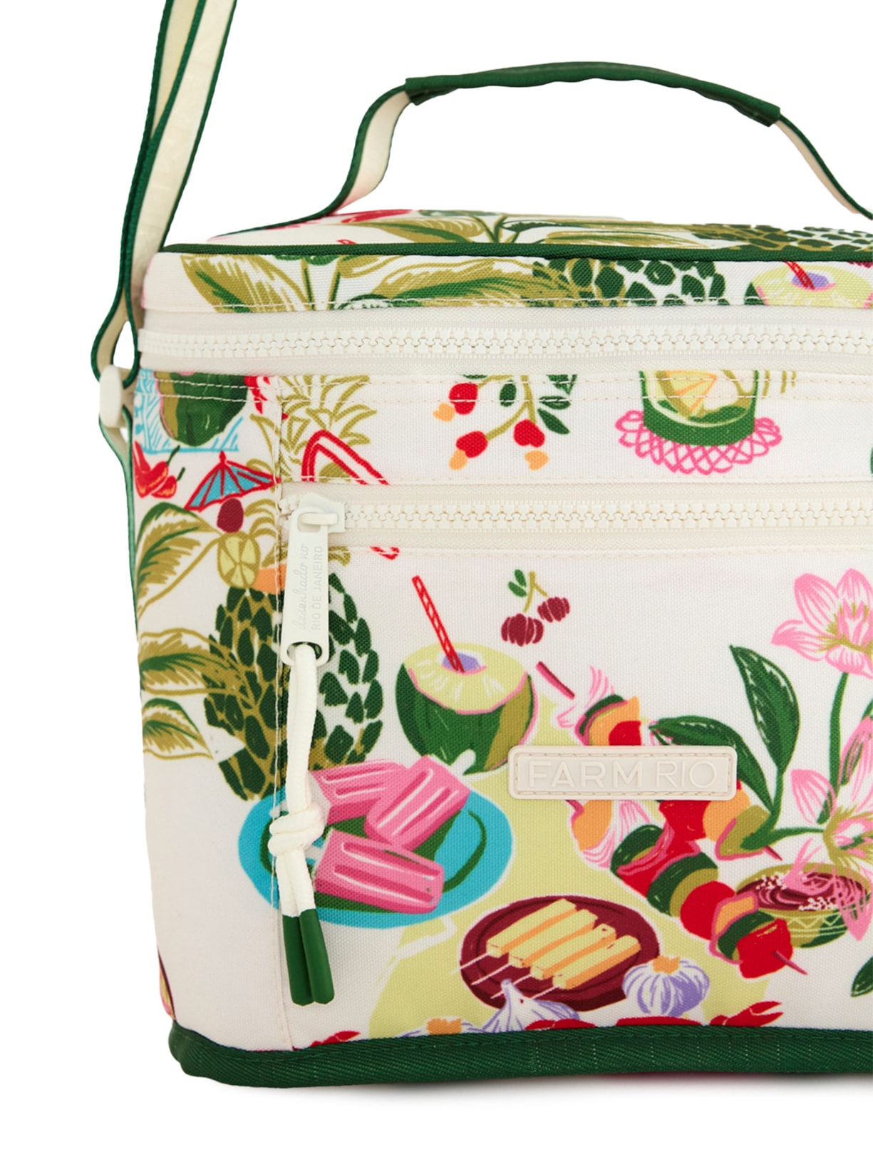 Mini Cooler Farofa Comida De Praia Branco Farm Etc
