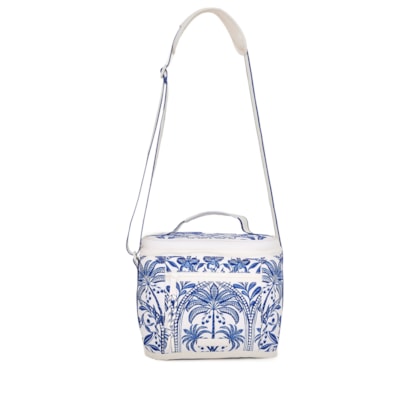 Mini Cooler Farofa Coqueiro De Flor - Azul