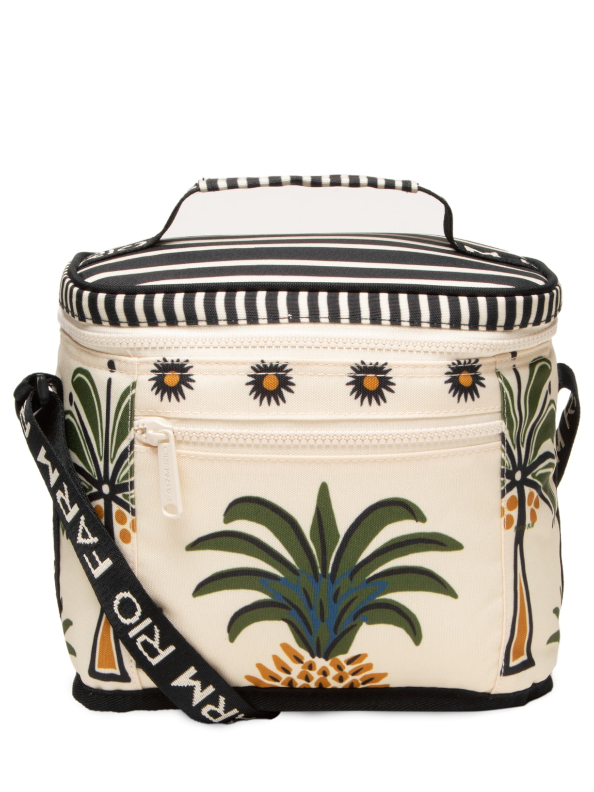 Mini Cooler Farofa Jardim Tropical - Branco