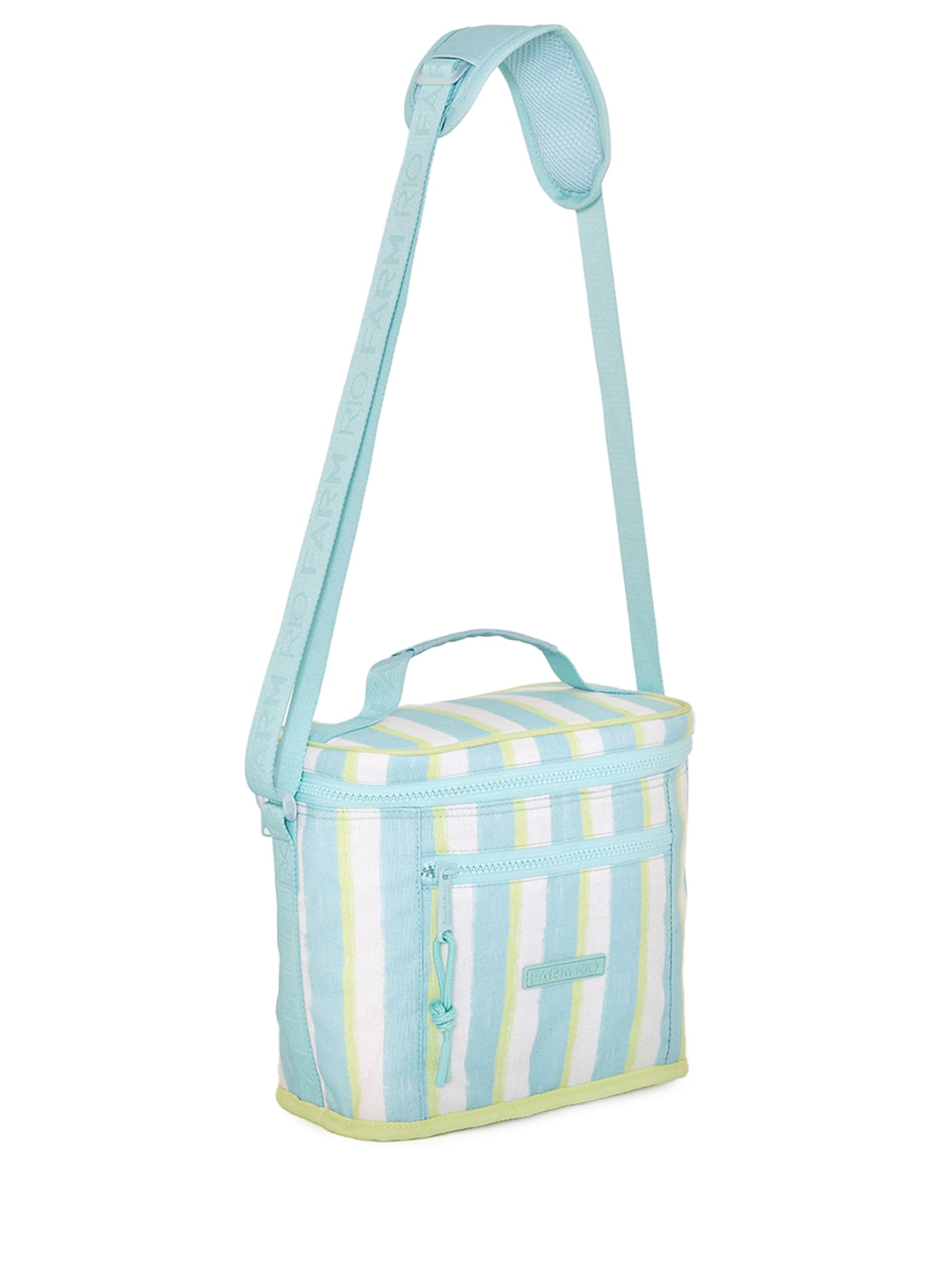 Mini Cooler Farofa Listrado Rio Azul Farm Etc