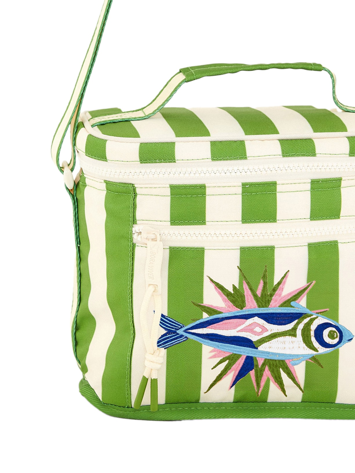 Mini Cooler Farofa Listrado Sonhador Verde Farm Etc