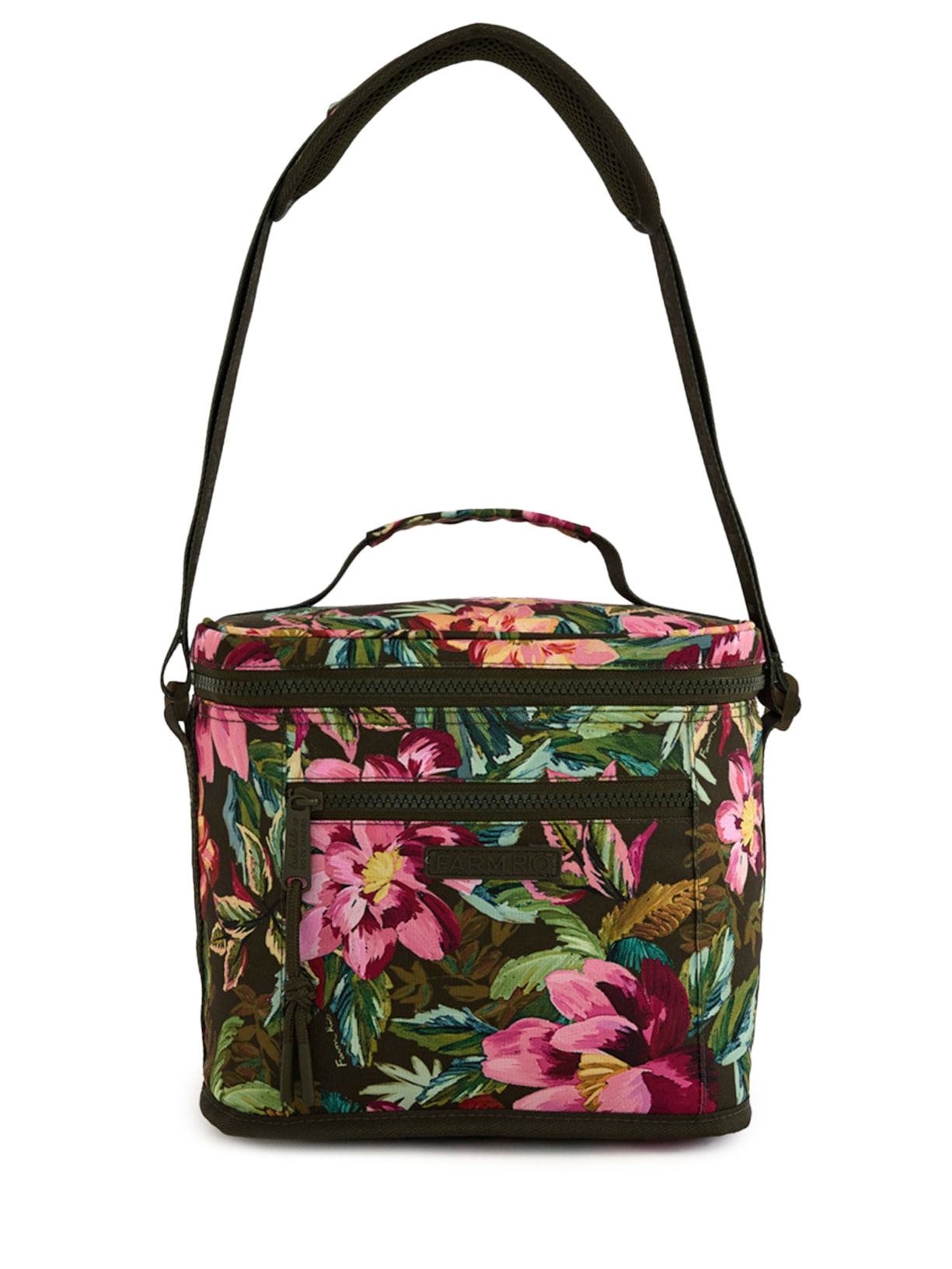 Mini Cooler Farofa Painted Flowers - Verde