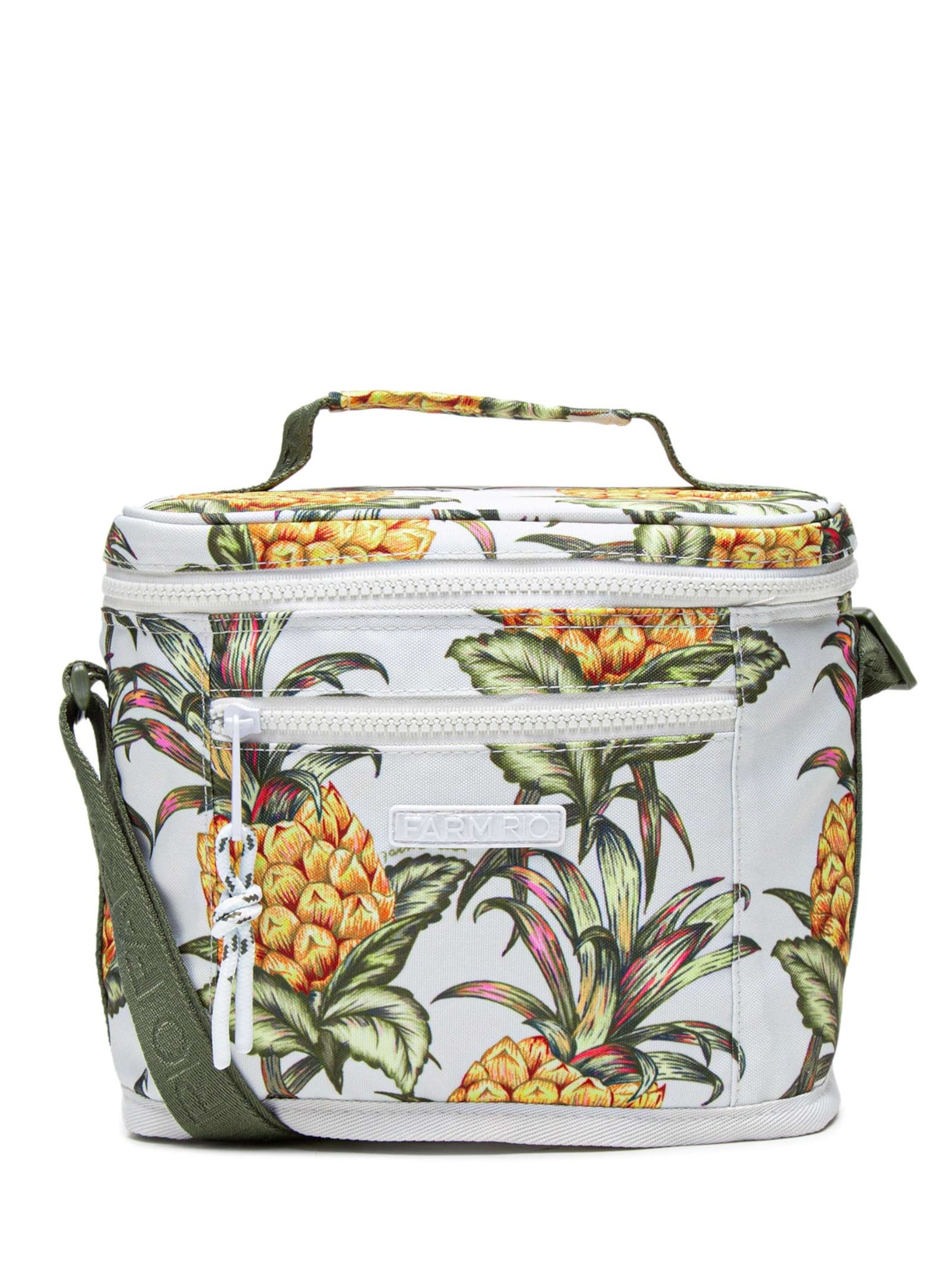 Mini Cooler Farofa Suco de Abacaxi - Branco