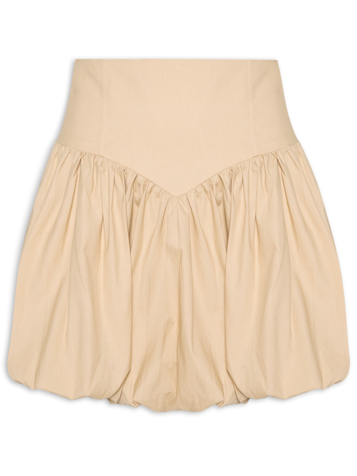 Mini Saia Balonê - Bege