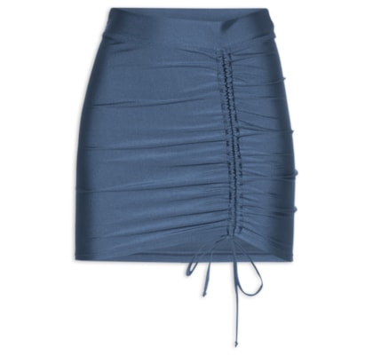 Mini Saia Beachwear - Azul