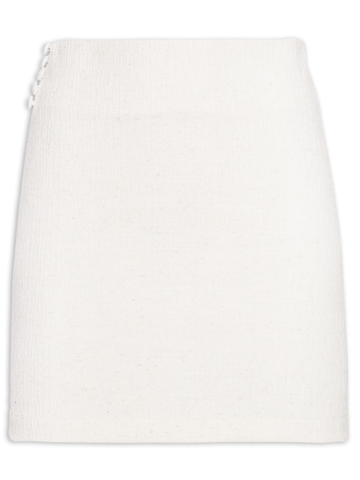 Mini Saia Cintura Alta - Off White