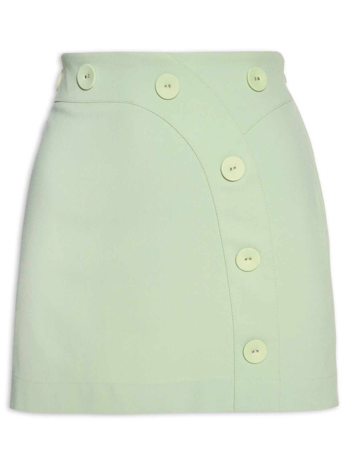 Mini Saia Com Botões - Verde