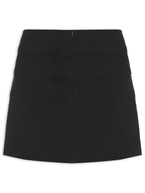 Mini Saia Crepe - Preto