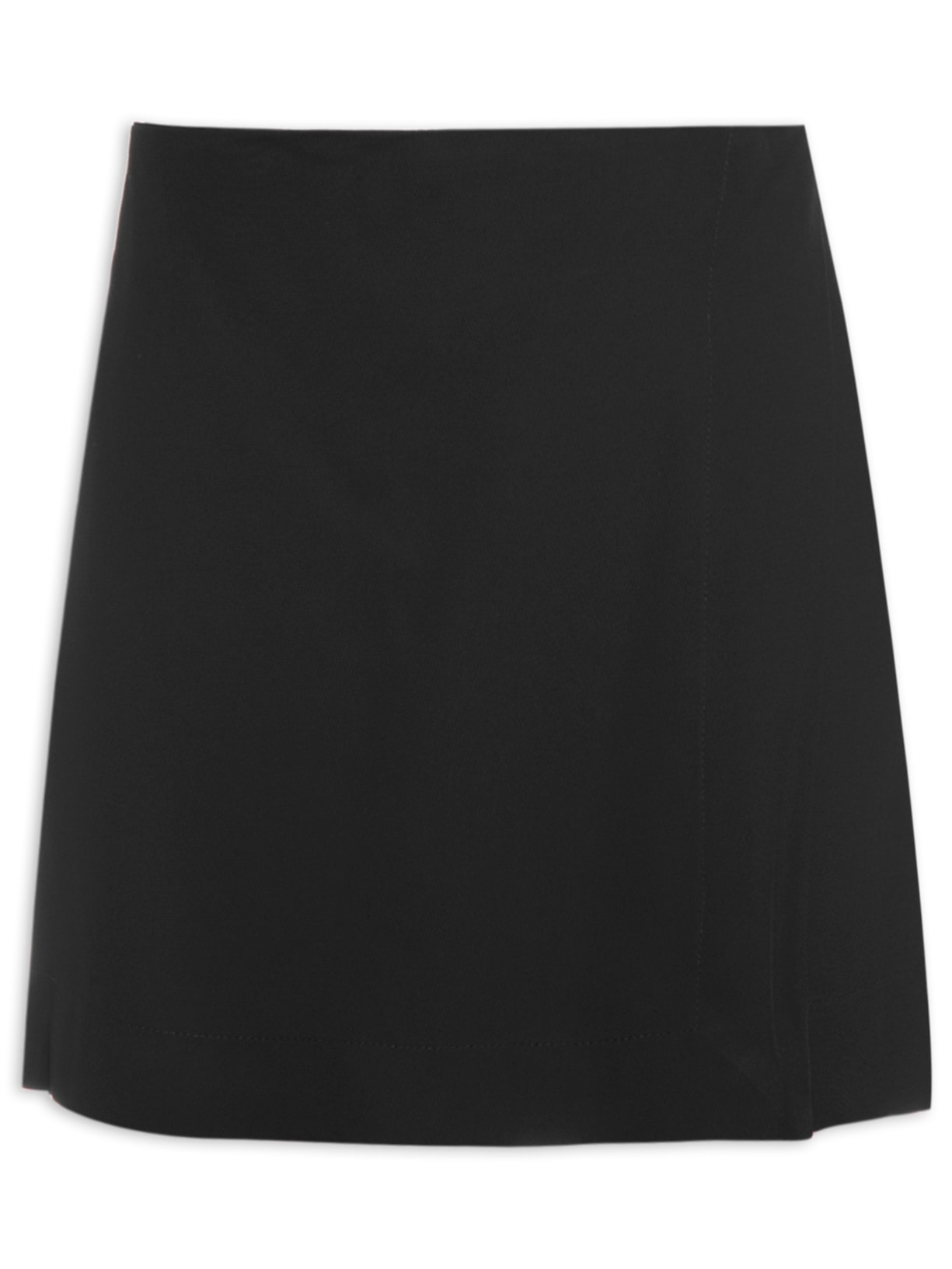 Mini Saia Crepe Preto '2Essential