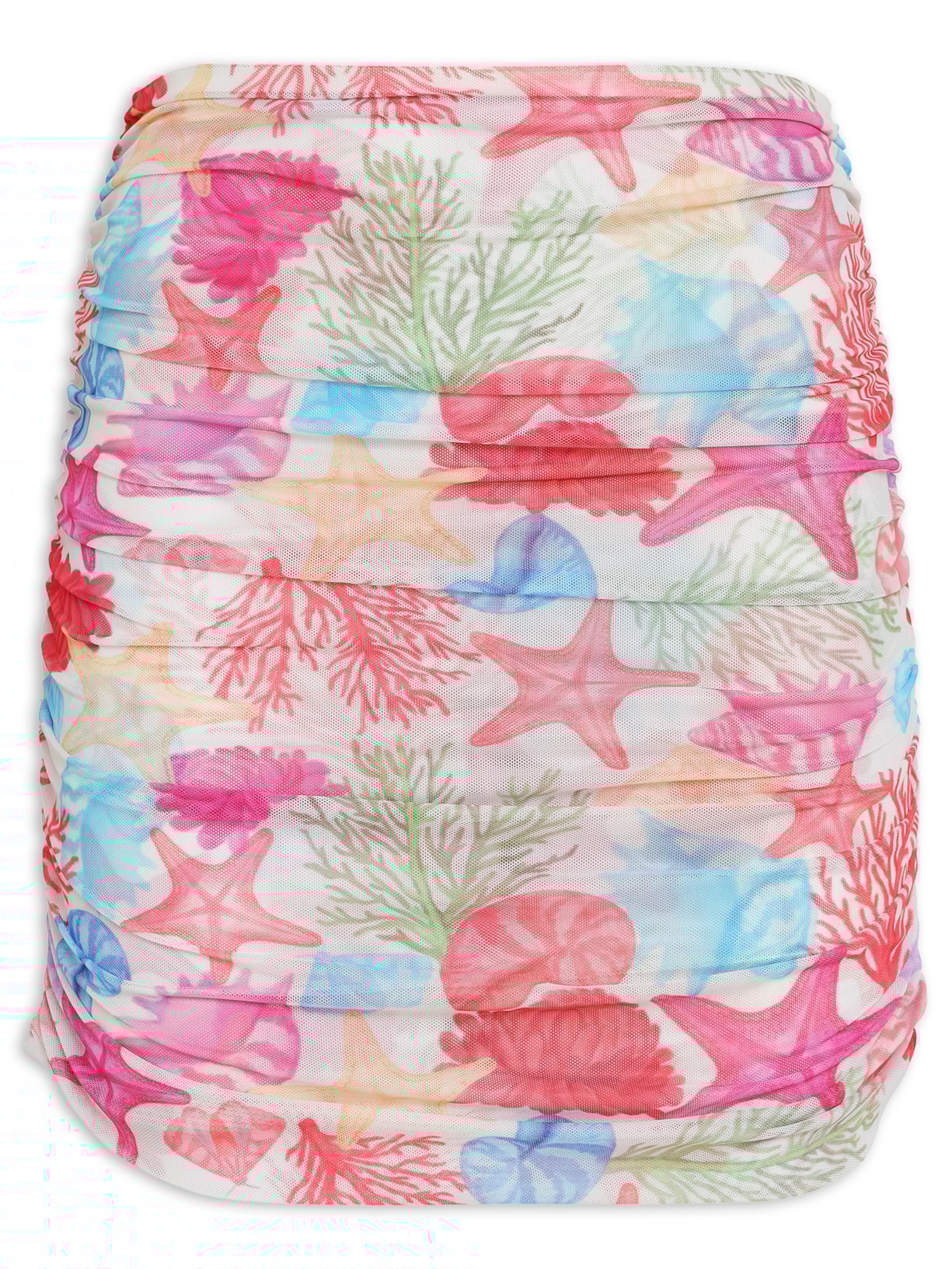 Mini Saia Drapeado Lua - Rosa