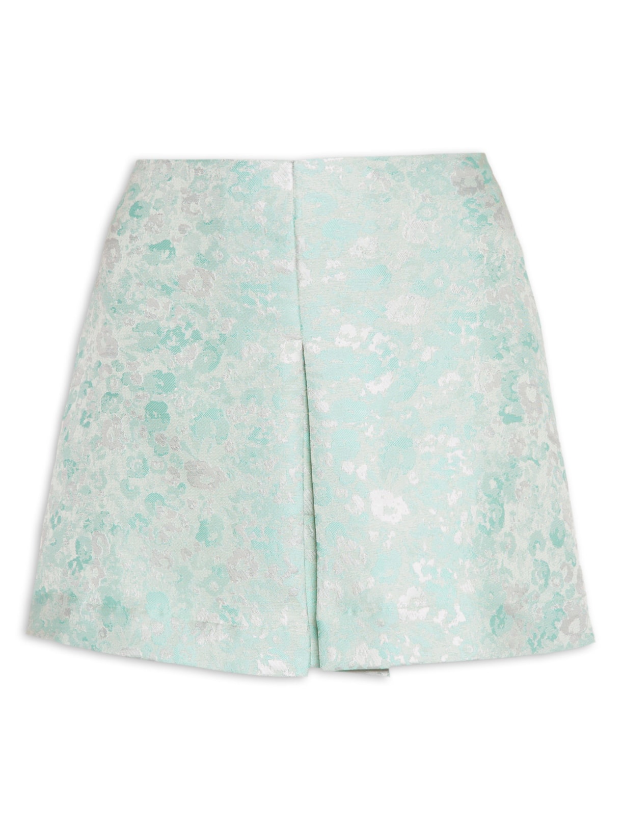 Mini Saia Em Jacquard Verde '2Essential