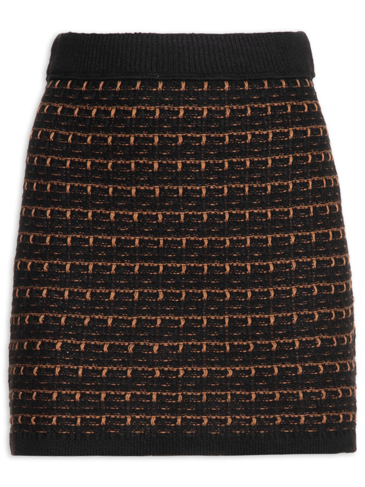 Mini Saia Em Tricot - Preto