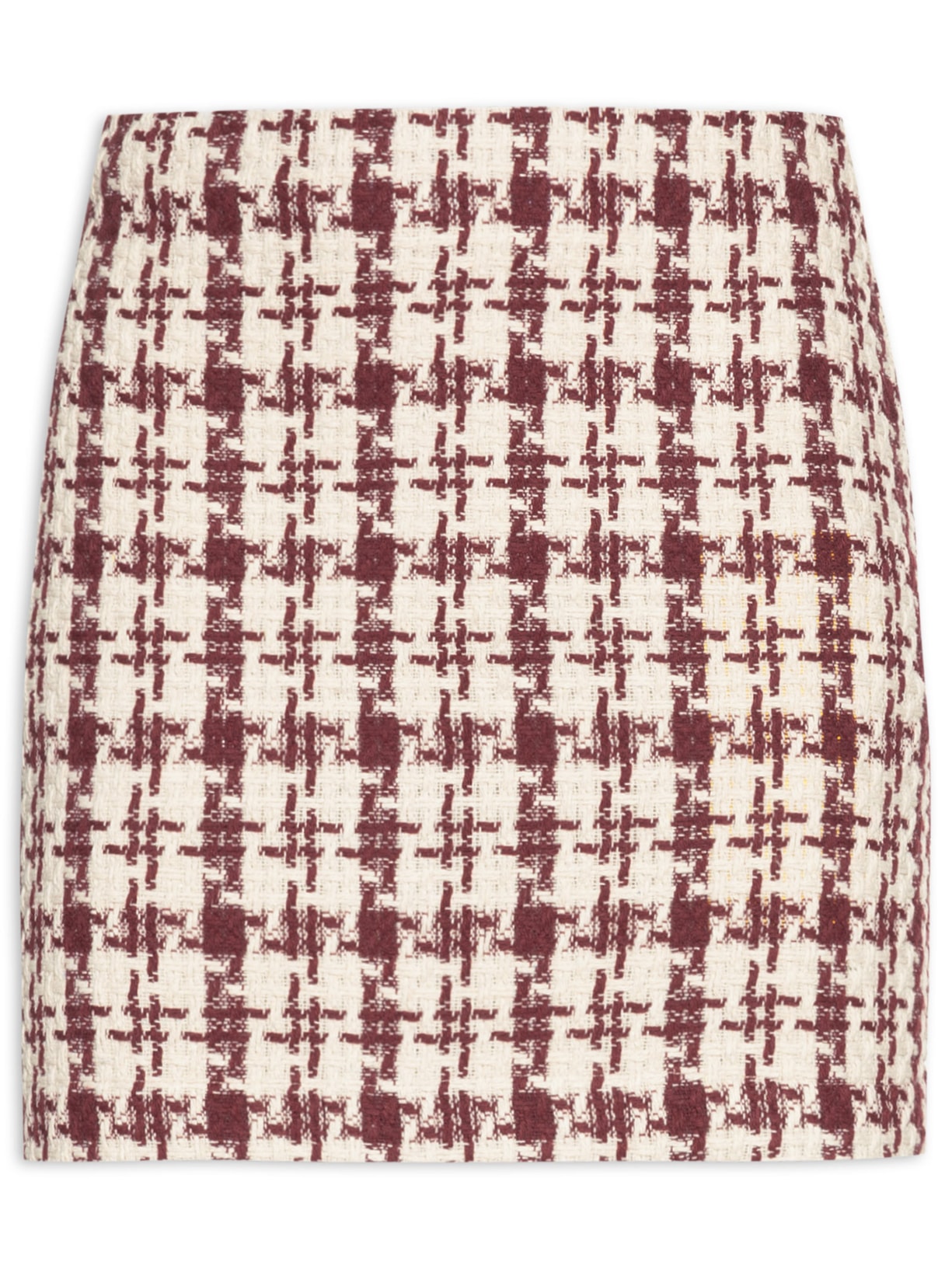 Mini Saia em Tweed - Off White