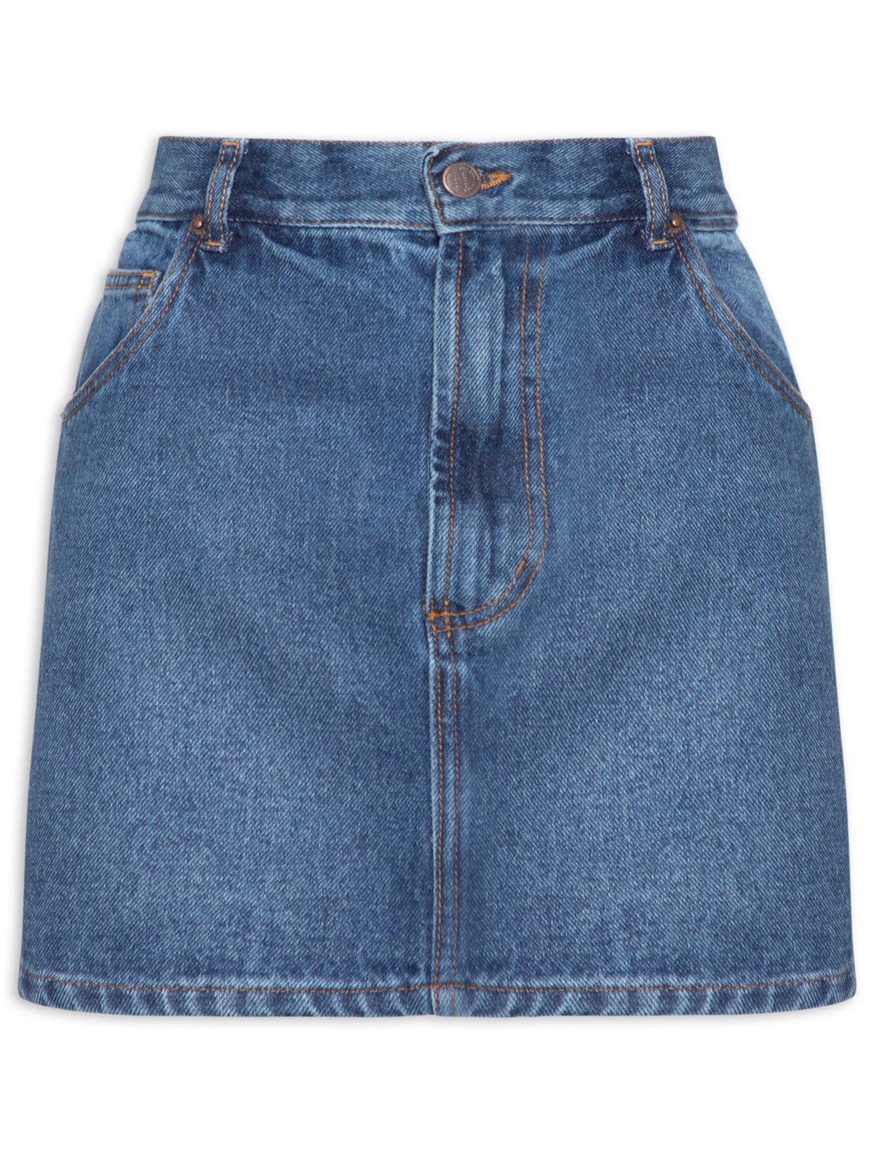 Mini Saia Feminina Jeans - Azul