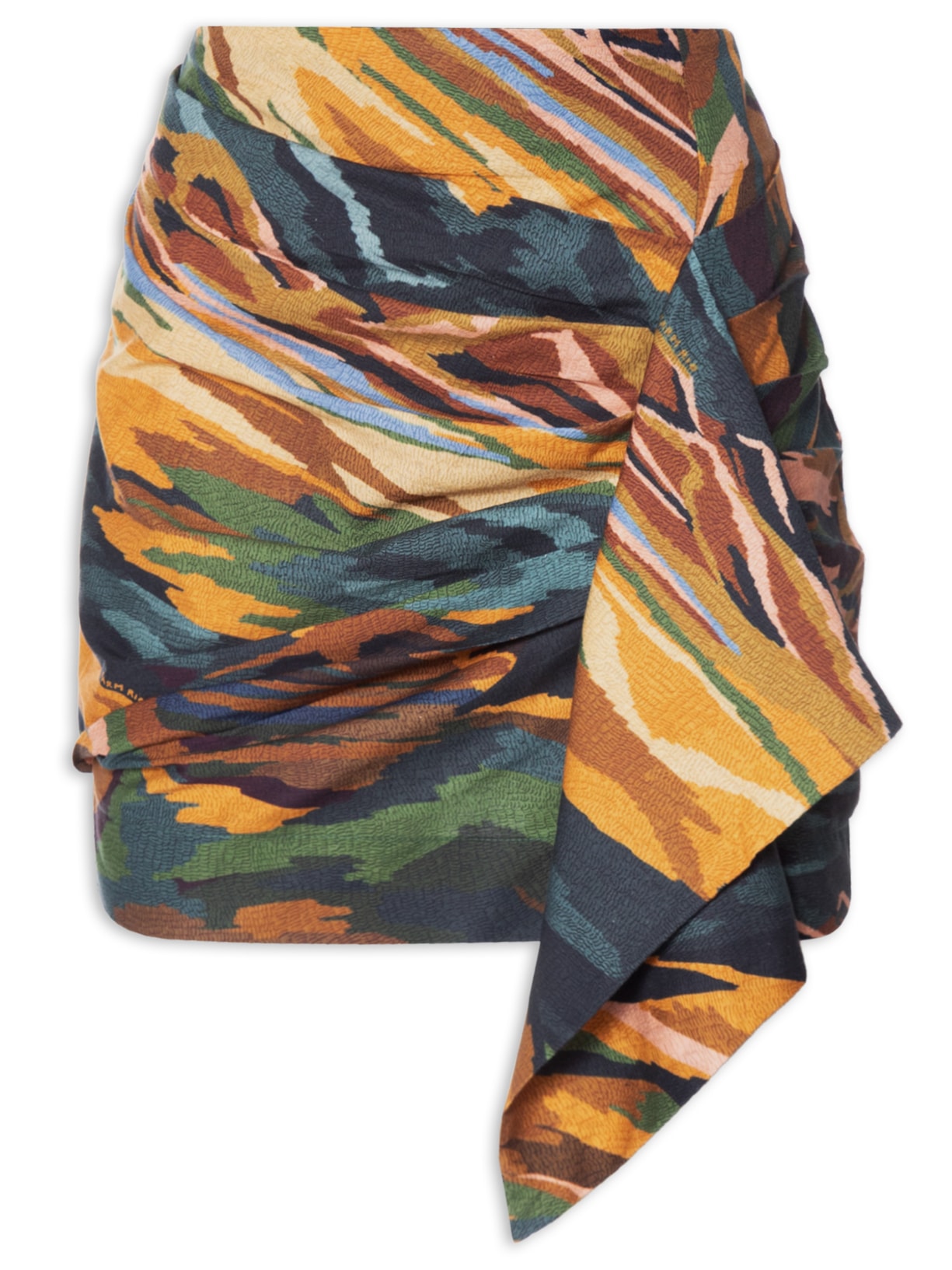 Mini Saia Montanhas Coloridas - Marrom