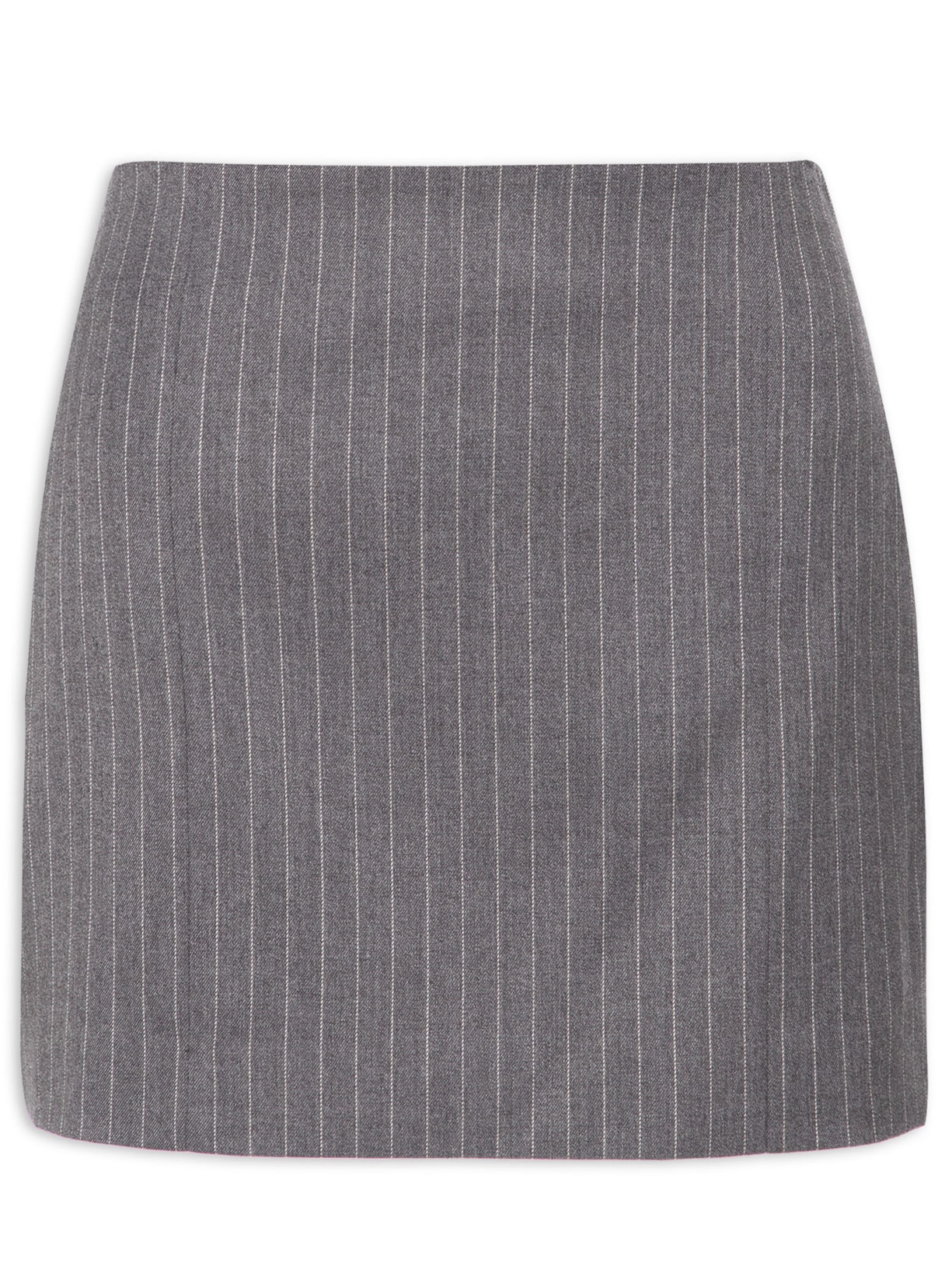 Mini Saia Risca De Giz Cinza - Main Image