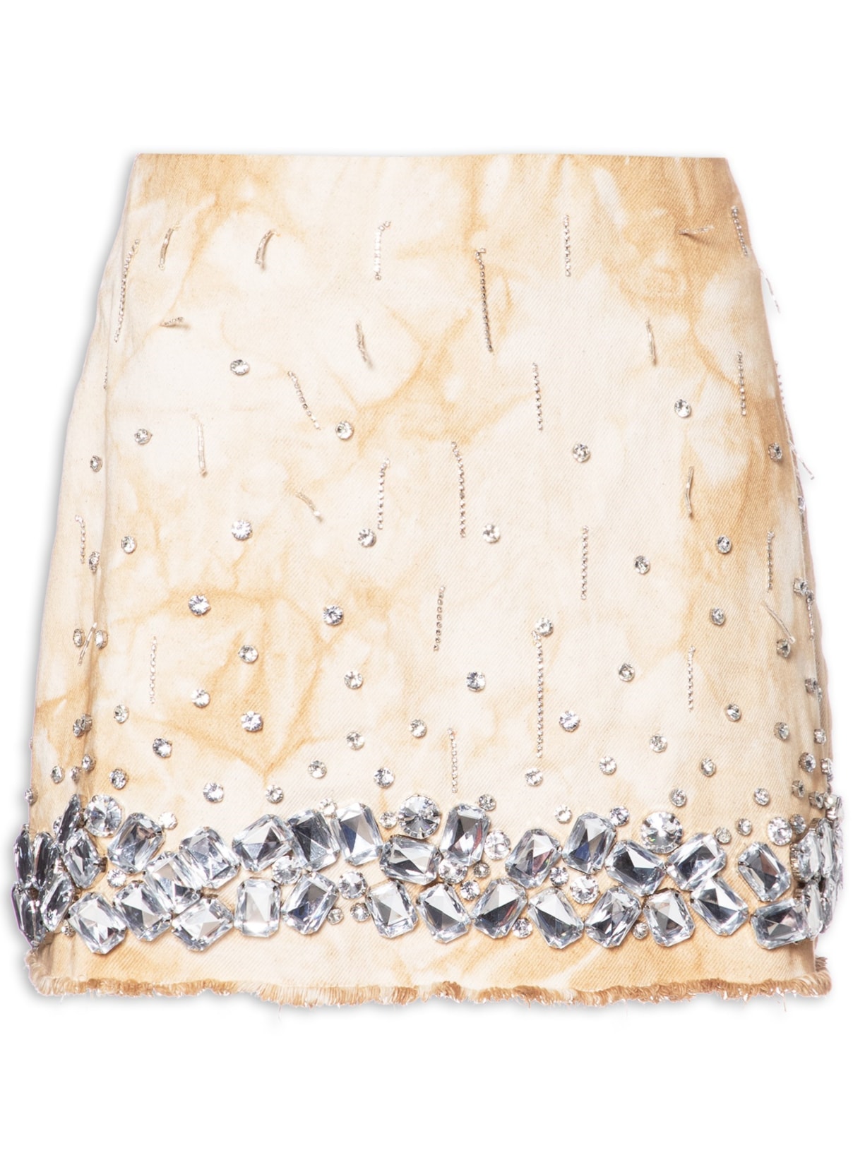 Mini Saia Tie Dye - Bege