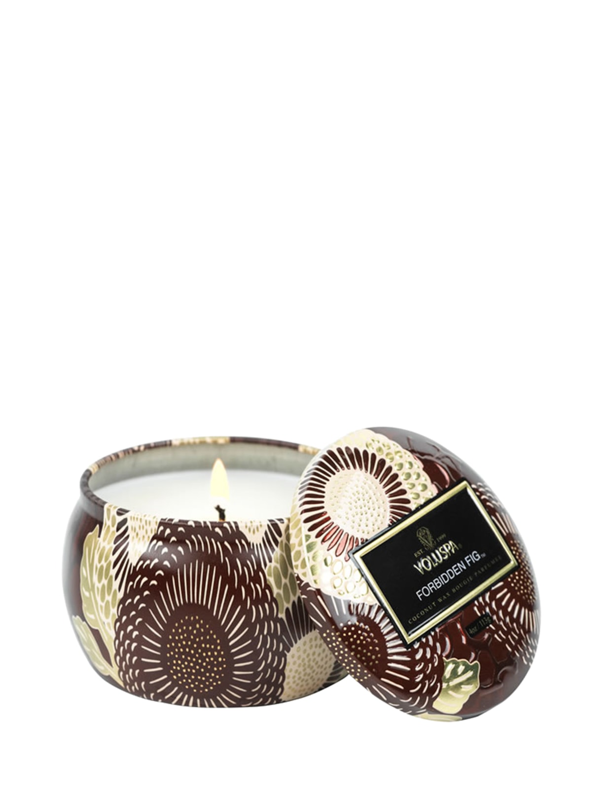 Mini Vela Lata 25h Forbidden Fig - Dourado