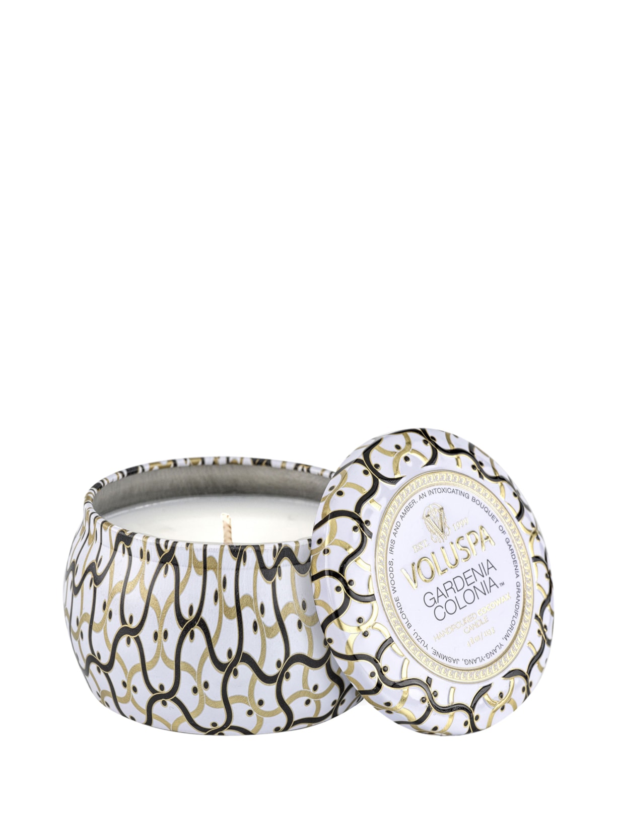 Mini Vela Lata 25h Gardênia Colônia 113g