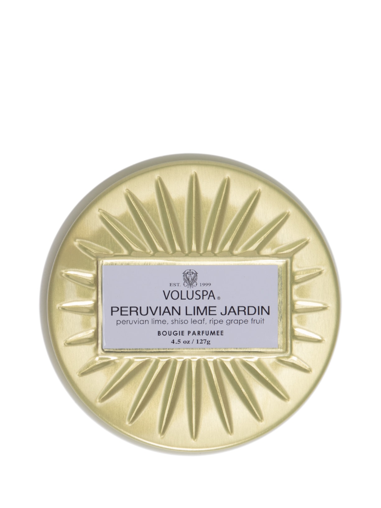 Mini Vela Lata Peruvian Lime Jardim Verde Voluspa
