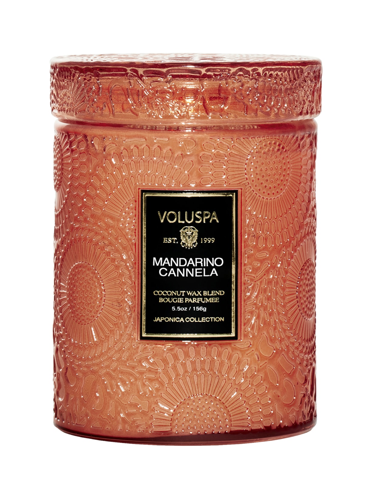 Mini Vela Pote Vidro 50H Mandarino Cannela - Rosa