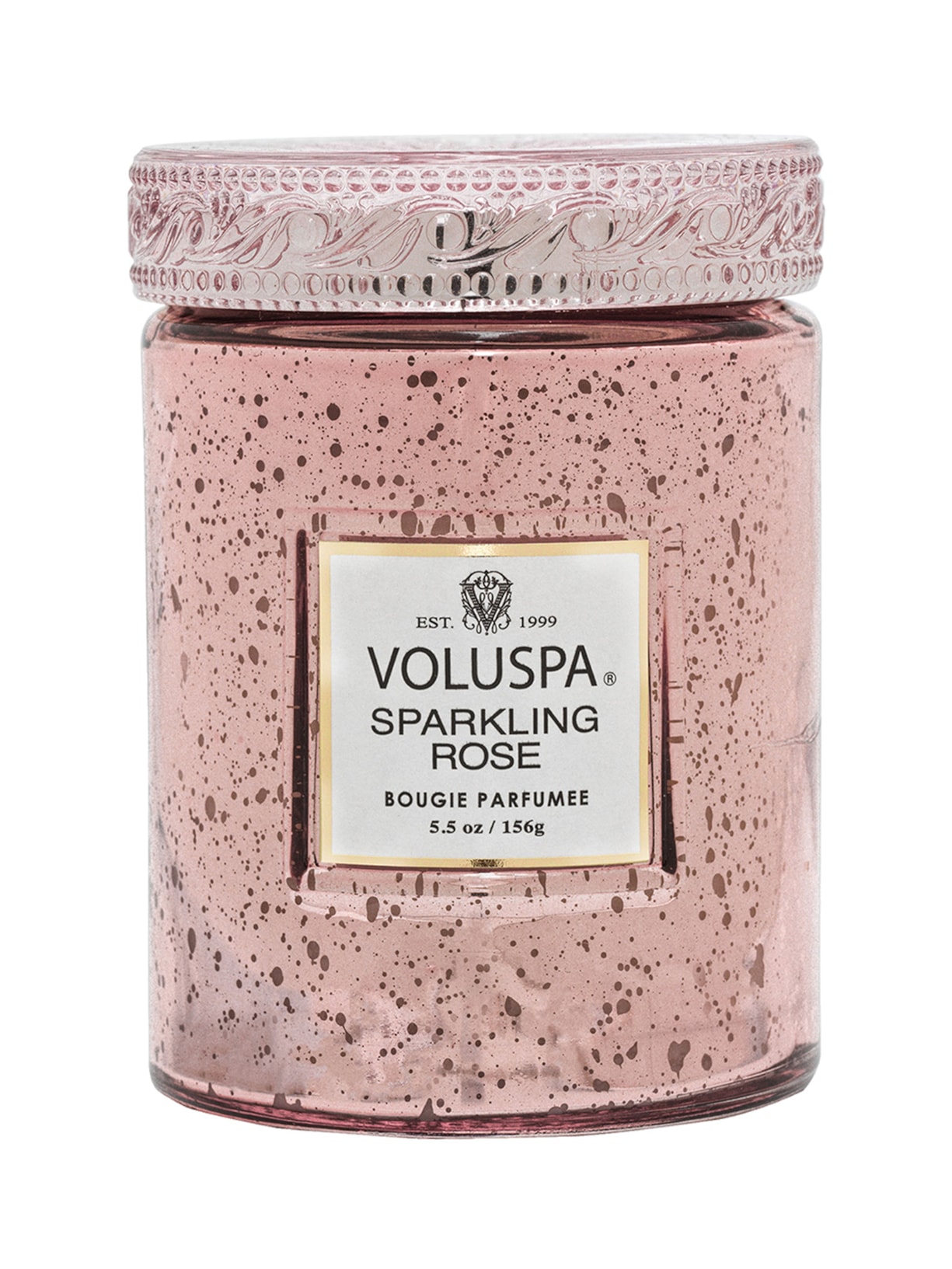Mini Vela Pote Vidro 50H Sparklingn Rose - Rosa