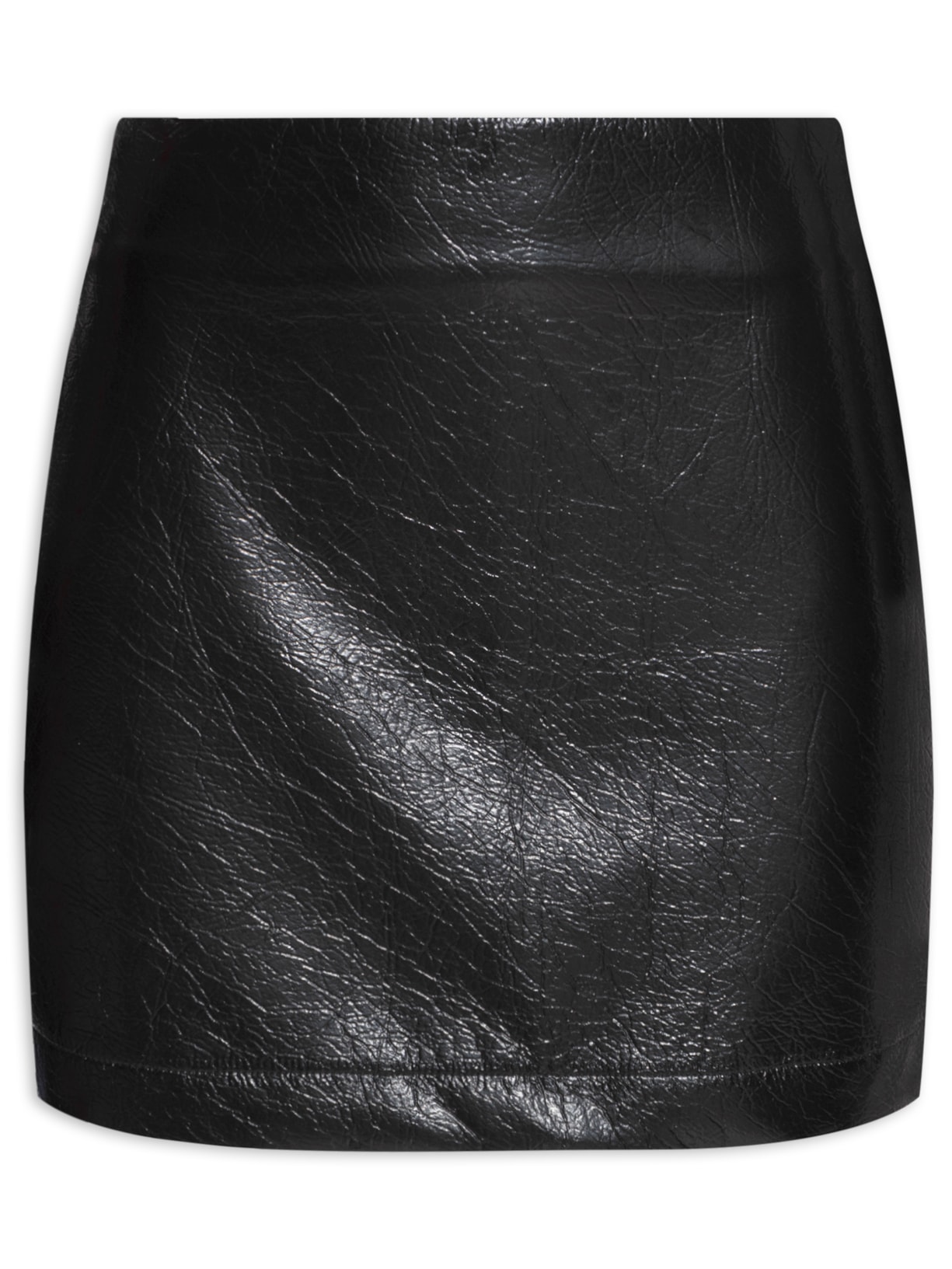 Minissaia Em Vinil - Preto