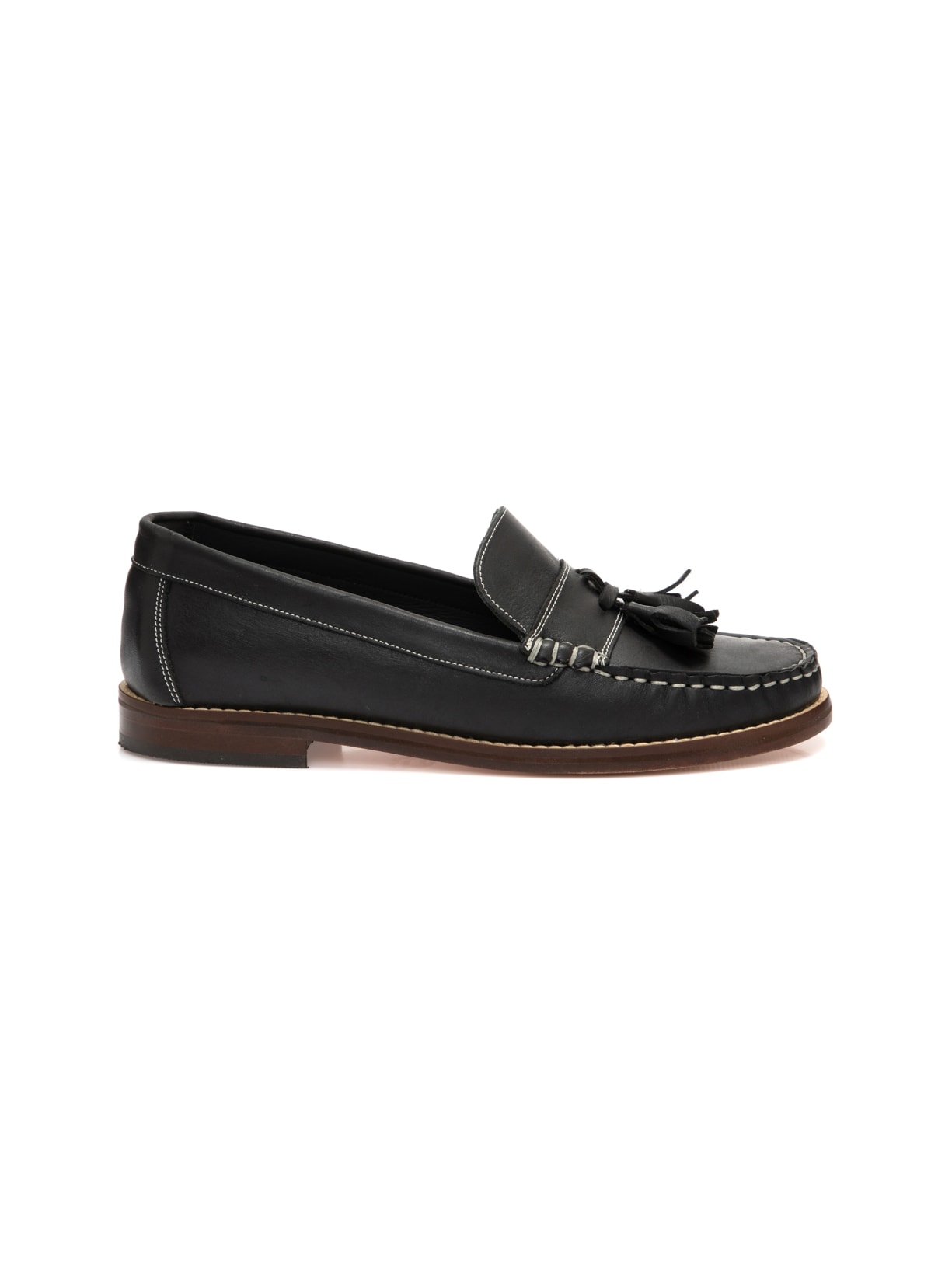 Mocassim Couro Eva Preto