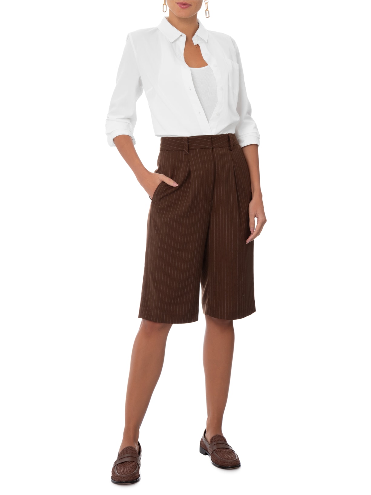 Mocassim Feminino Alicia Marrom Paula Torres