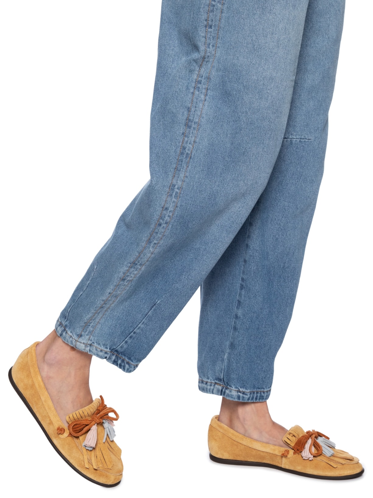 Mocassim Feminino Alina Camurça Franjas Marrom Schutz