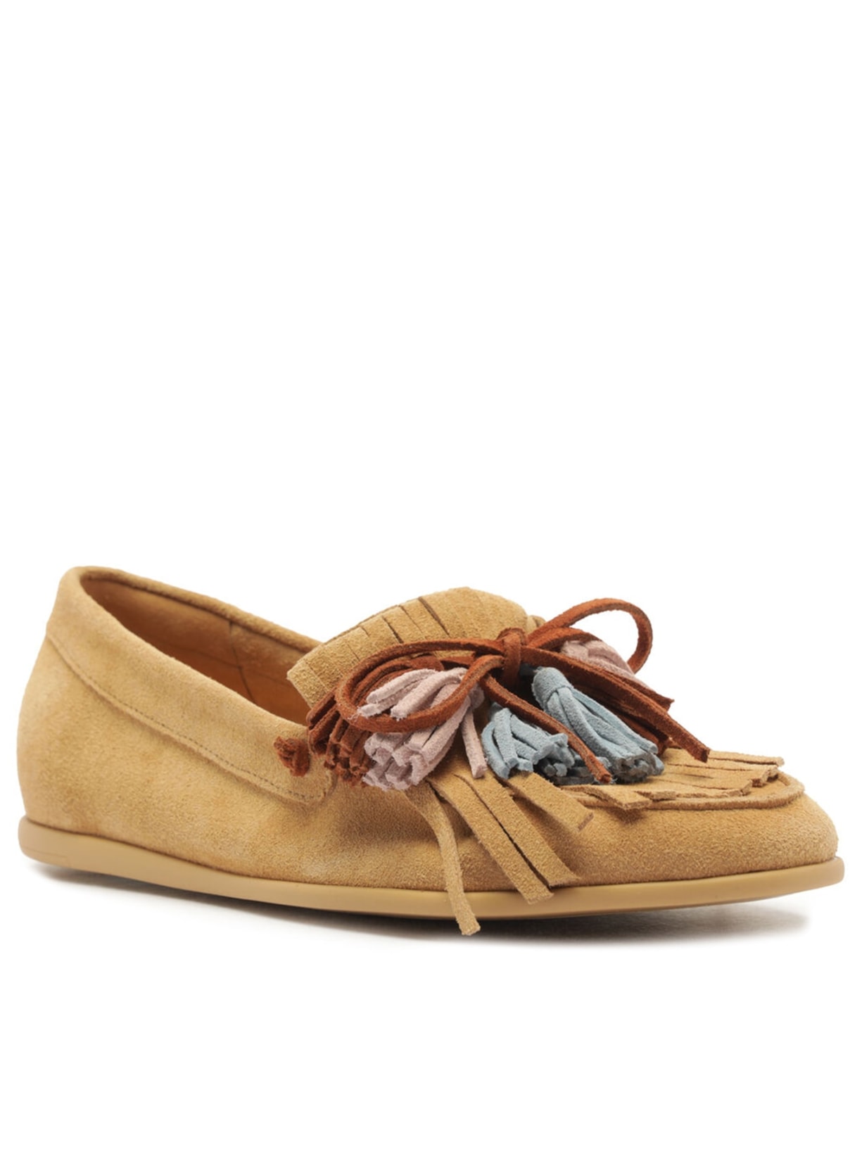 Mocassim Feminino Alina Camurça Franjas Marrom Schutz